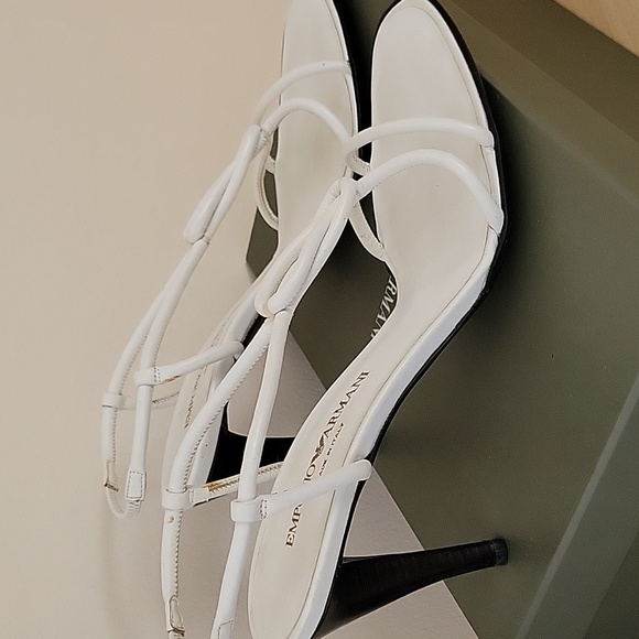 Armani white high heel sandal - Picture 2 of 5